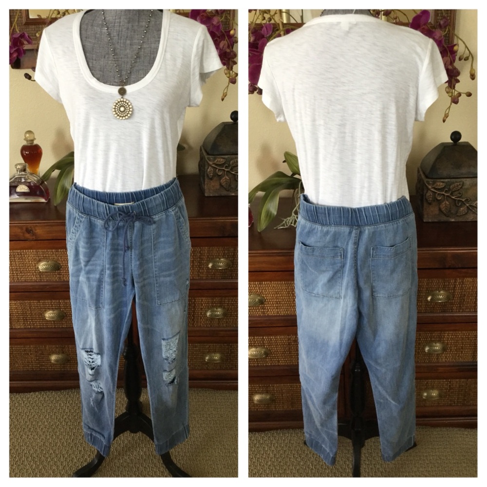 🆕Anthropologie Cloth & Stone Jogger Pants.  NWOT. - Picture 4 of 7